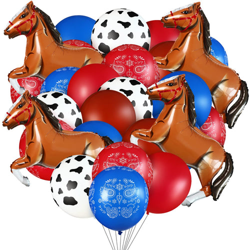 Cowboy Fest 52 Balloon Set for Themed Parties